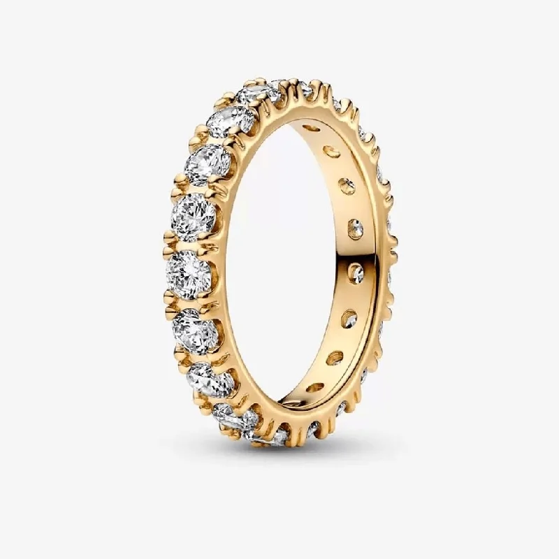 women men’s rings -PANDORA : Sparkling Row Eternity Ring