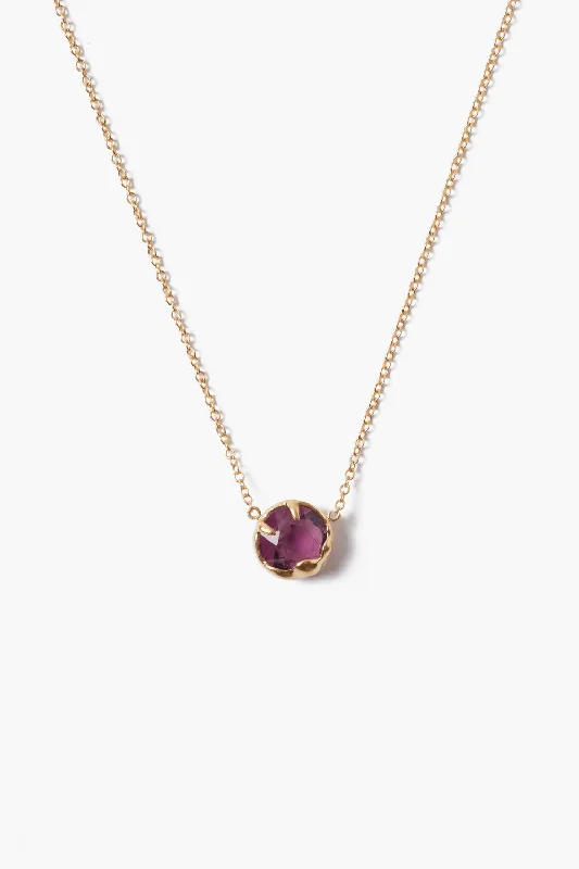 women diamond necklaces -February Birthstone Necklace Amethyst Crystal