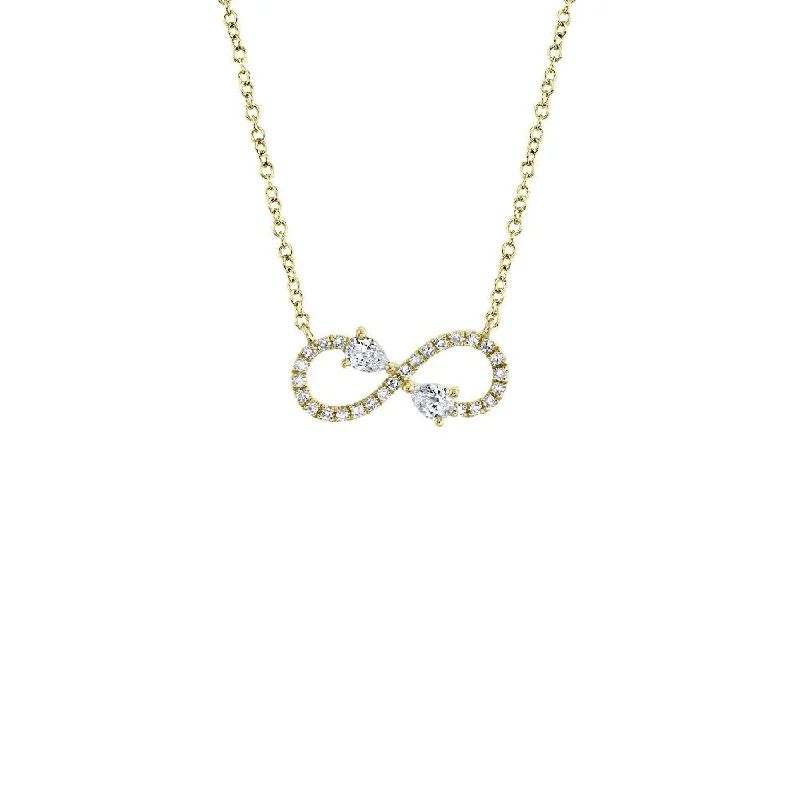 women designer necklaces -Shy Creation Infinity Diamond Necklace