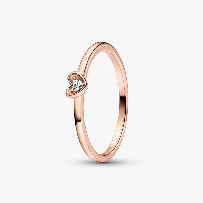 women modern rings -PANDORA : Radiant Heart Ring