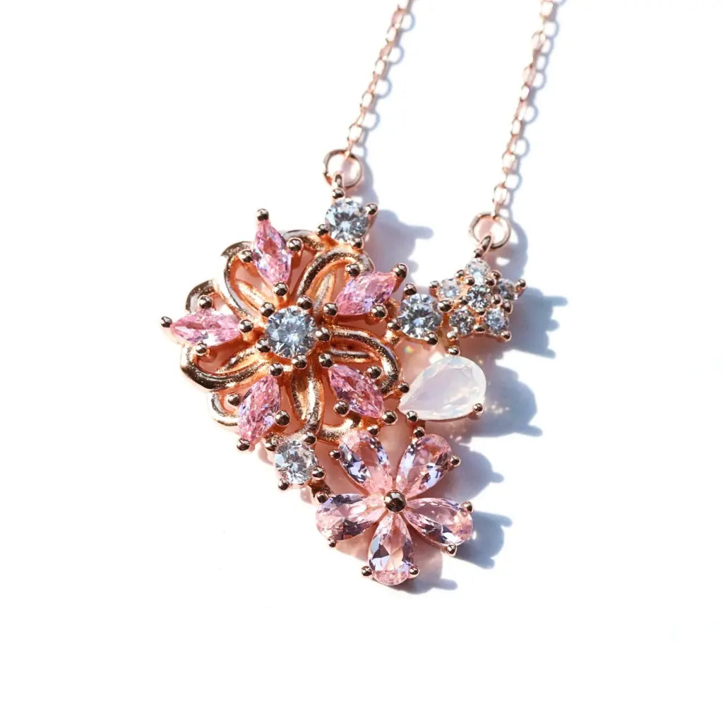 women oversized necklaces -Cherry Blossom Necklace