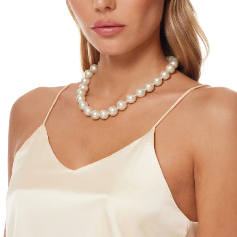 women bridal necklaces -Light Cultura Pearl Necklace