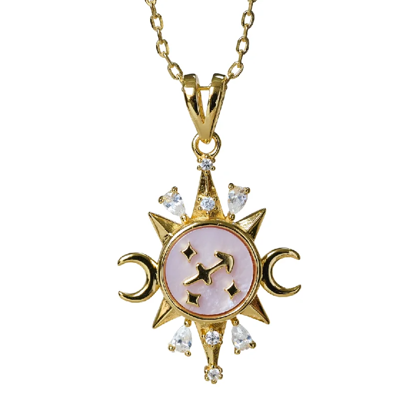 women eco-friendly necklaces -Celestial Horoscope Pendant - Sagittarius