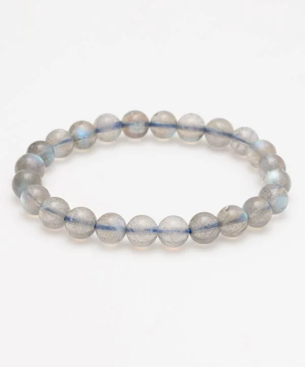 women thin bracelets -8mm Labradorite Bracelet