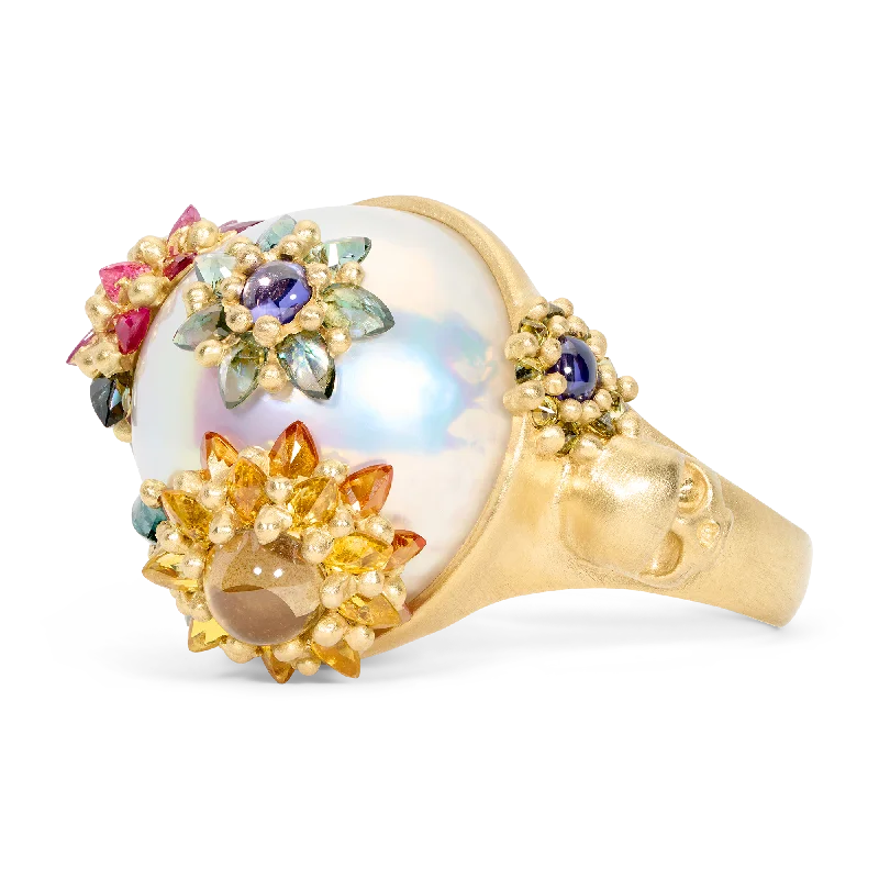 women custom rings -Small Pearl ClusterF@&$ Ring - Size 7.5 - 11690