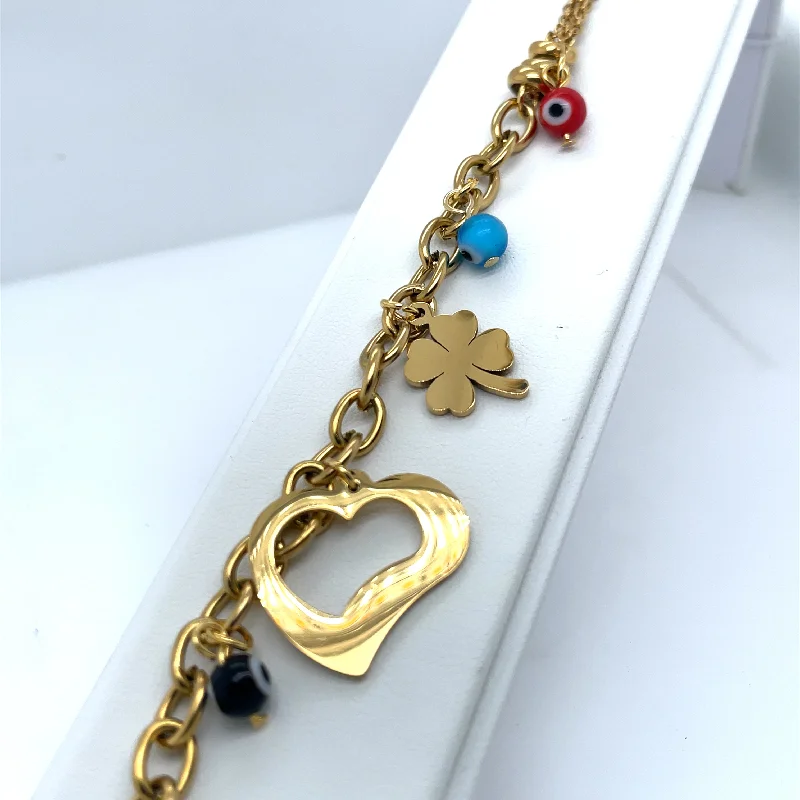 women minimalist bracelets -Gold Plated Charm Bracelet Ref: BR24860MG