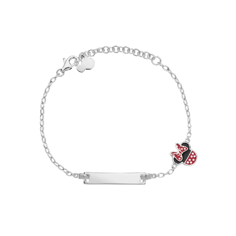 women custom gemstone bracelets -Disney Minnie Bracelet Ref :BS00050SL-55.CS