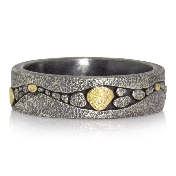 women cocktail rings -SALE! River Band Ring by Rona Fisher