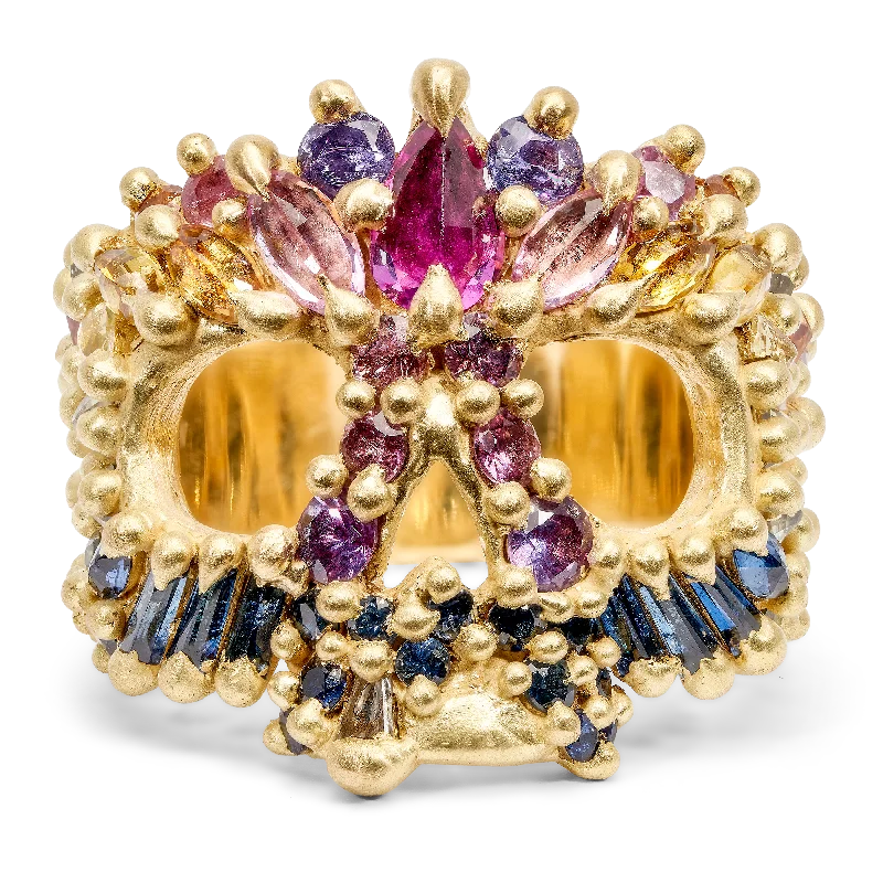 women birthstone rings -Blossom Crush Heavens Cove Skull Ring - Size 7 - 9841