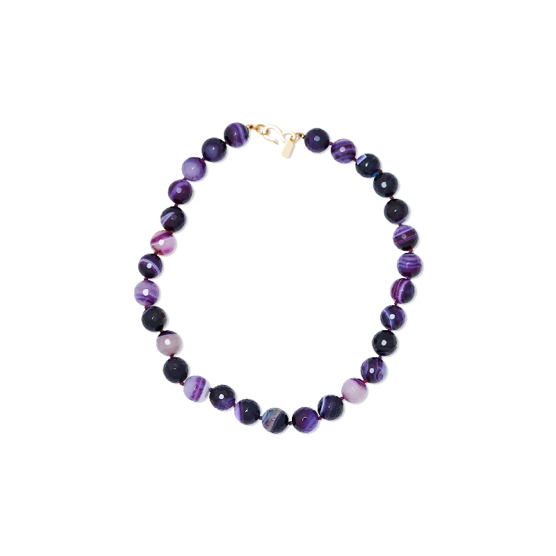 women casual necklaces -Amethyst Glow Necklace