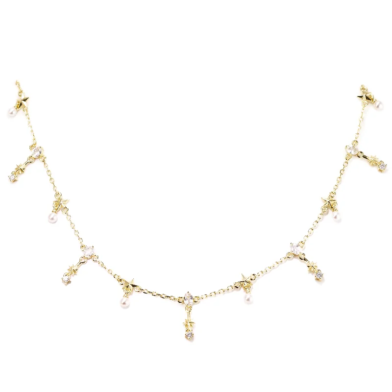 women elegant necklaces -Stardust Choker