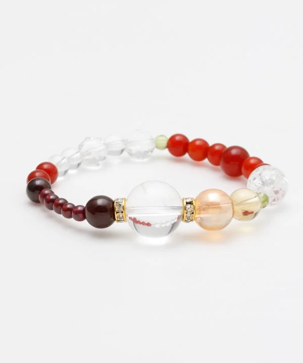 women gemstone bangles -TAKOU - Garnet Bracelet