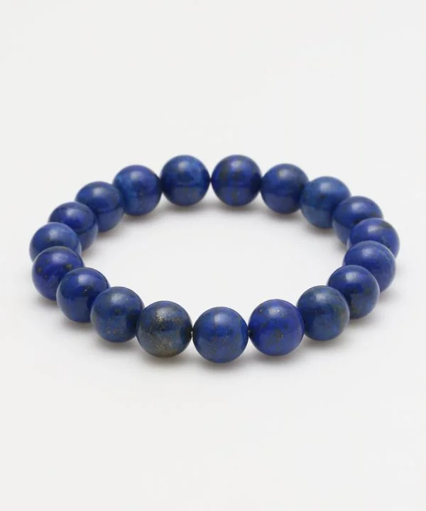 women pearl chain bracelets -10mm Lapis Lazuli Beaded Bracelet