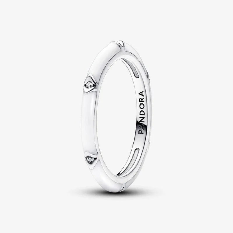 women elegant wedding rings -PANDORA : ME Stones & Enamel Ring - Sterling Silver