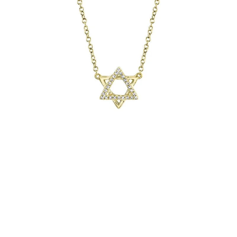 women infinity necklaces -Shy Creation Star of David Pave Diamond Necklace