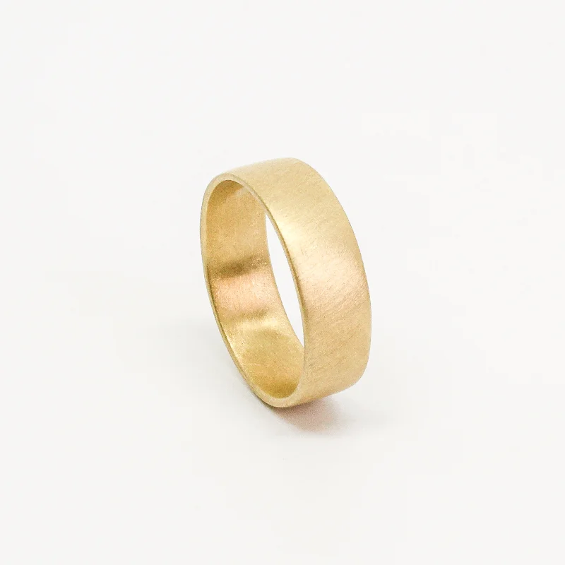 women minimalist rings -NEW! Narrow Basic Band 6mm in 10k Yellow Gold by Branch