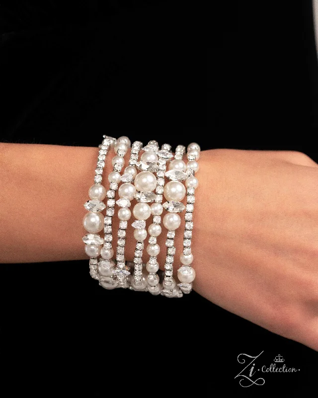 women multi-strand bracelets -Sentimental Value - White-Zi Bracelet