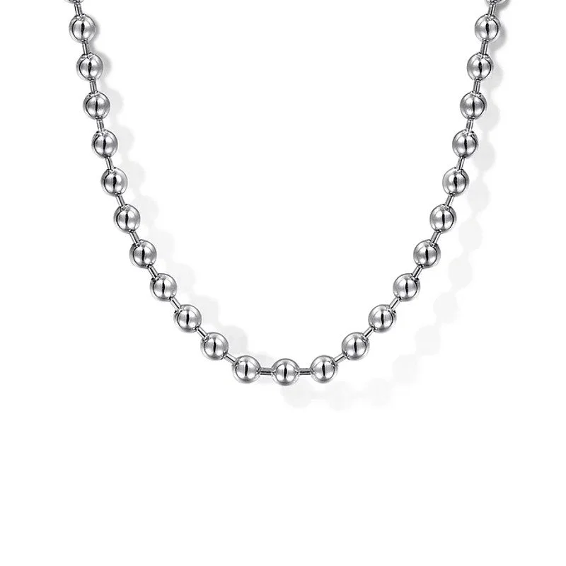 women crystal necklaces -Gabriel & Co. Men's Ball Chain Necklace