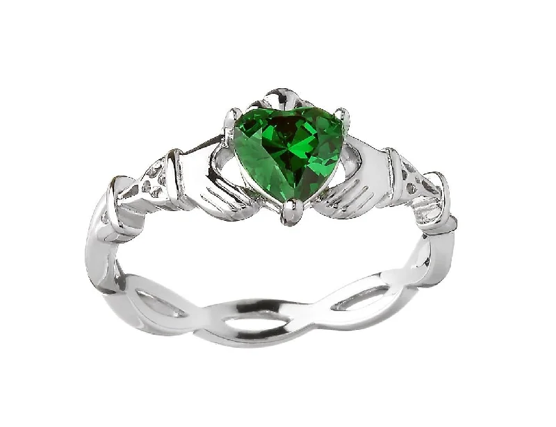 women delicate rings -Customer Favorite: Dazzling Claddagh Ring