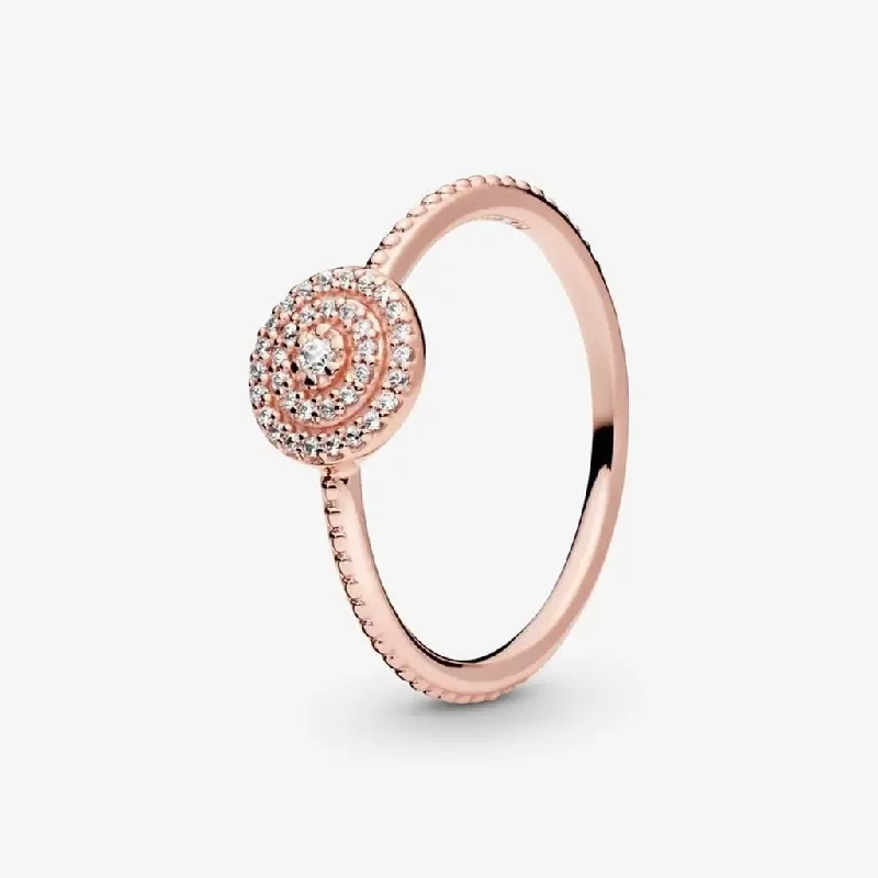 women minimalist rings -PANDORA : Elegant Sparkle Ring