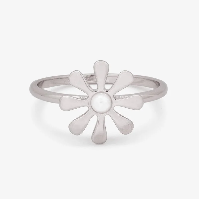 women bold rings -Pura Vida : Flower Power Ring