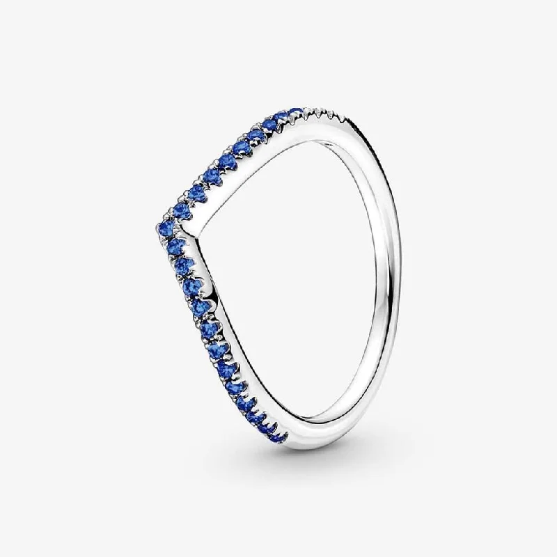 women antique engagement rings -PANDORA : Pandora Timeless Wish Sparkling Blue Ring