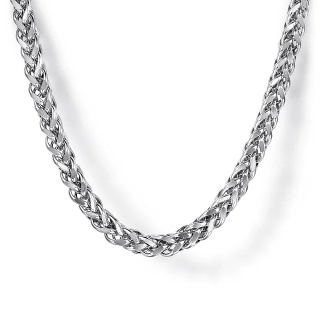 women ruby necklaces -Gabriel & Co. Men's 3.20mm Wheat Chain Necklace