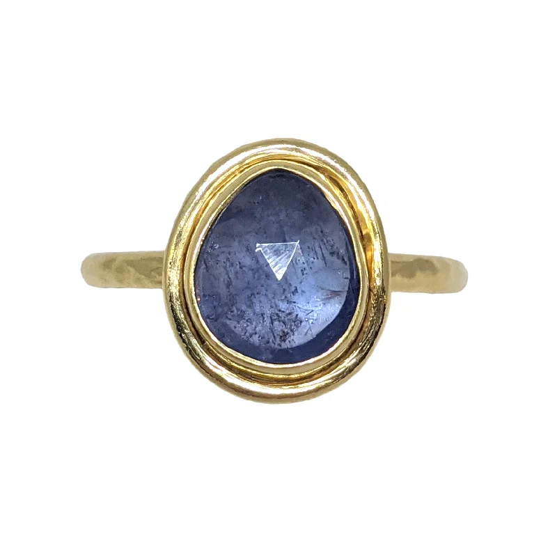 women infinity rings -NEW! Organic Tanzanite  Candy Ring in 18K Gold Vermeil by Sarah Richardson