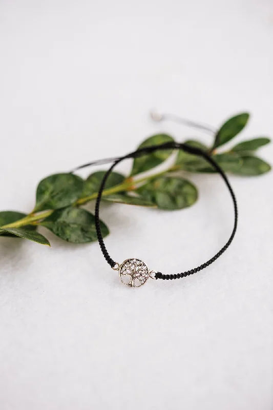 women minimalist bracelets -Threaded Sapling Bracelet