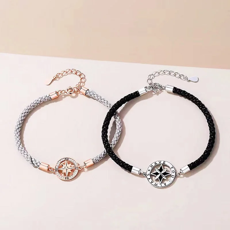 women vintage-style bangles -Always Have You Couple Bracelets