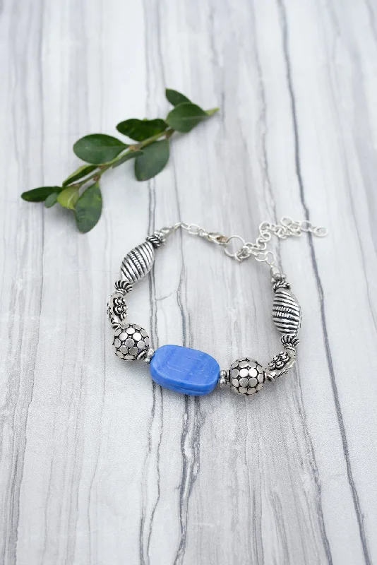 women cuff bracelets -Blue Jayanthi Bracelet