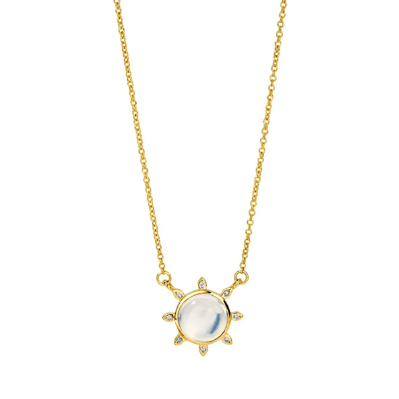 women trendy gold necklaces -Cosmic Sun Necklace