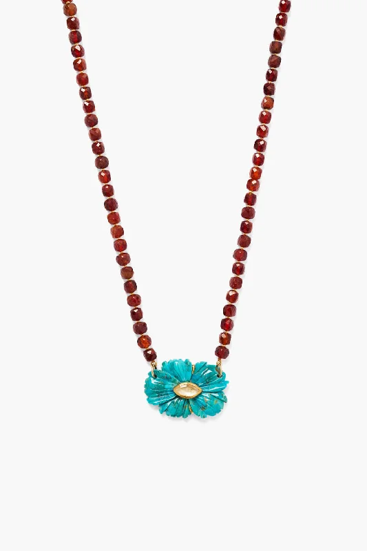 women celestial necklaces -Magnolia Necklace Turquoise Mix