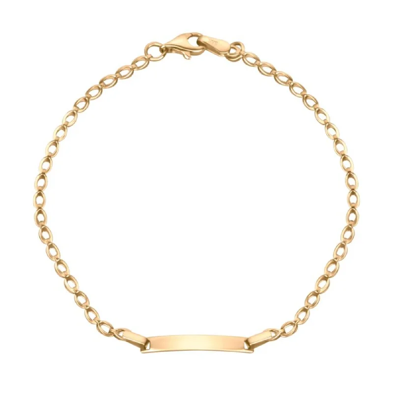 women luxury bangles -ID Bracelet - 9ct Gold