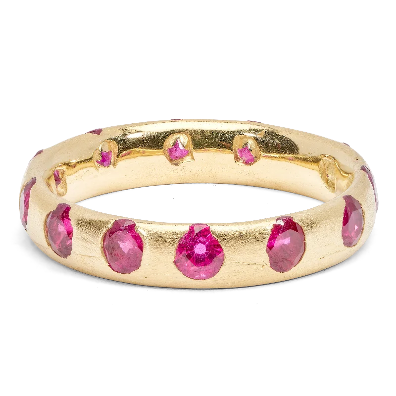 women eternity rings -Ruby Celeste Ring - Made to Order