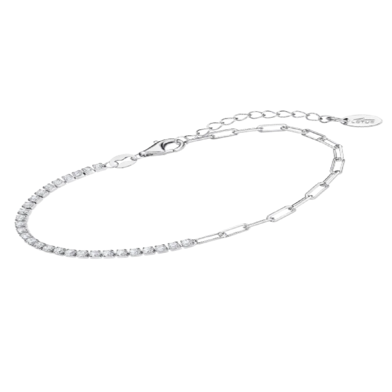 women stackable bracelets -Silver CZ Bracelet