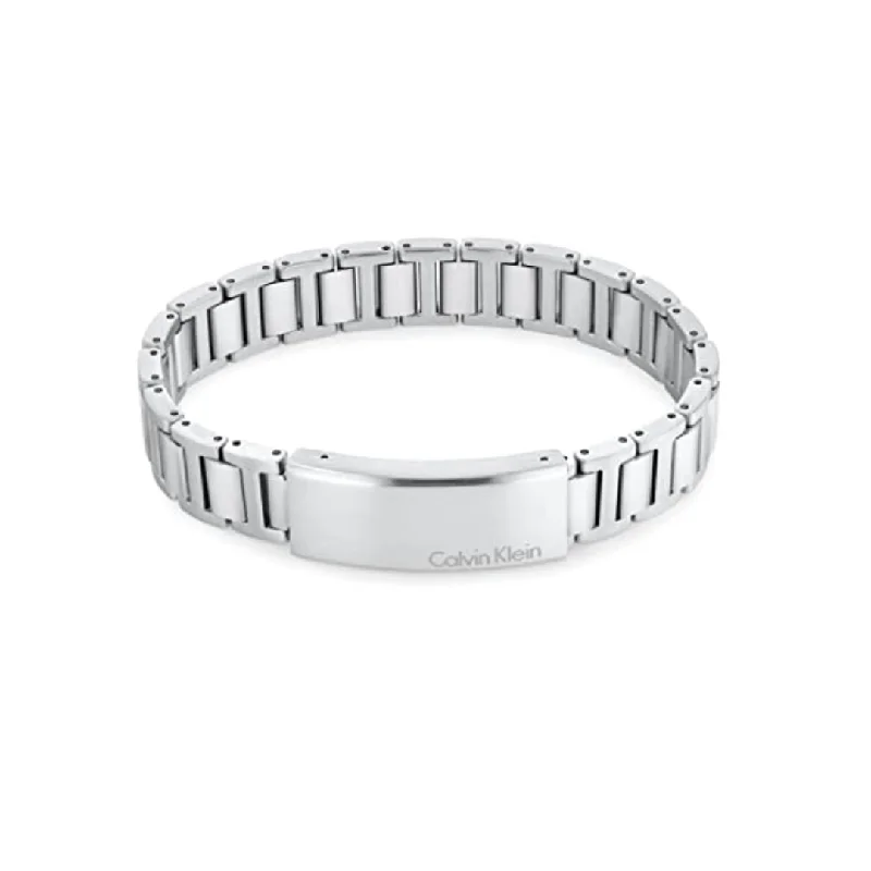 women birthstone bangles -Calvin Klein Jewelry Men's Link Bracelet Ref :35000089