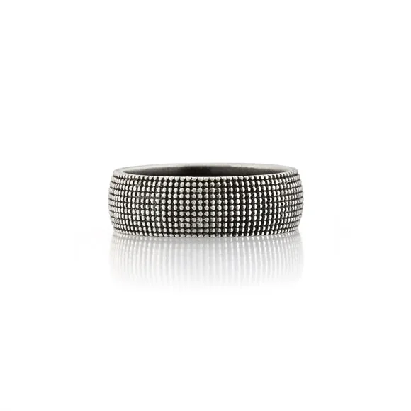 women ruby rings -SALE! Raya Black Rhodium Textured Sterling Silver Band by Suneera, Inc.