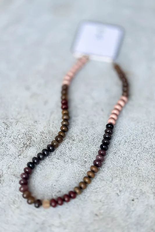 women pearl necklaces -Natural Agate Like Natural Beaded Necklace