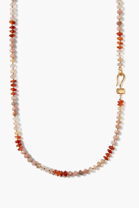 women halo necklaces -Grand Odyssey Necklace Sunstone Mix