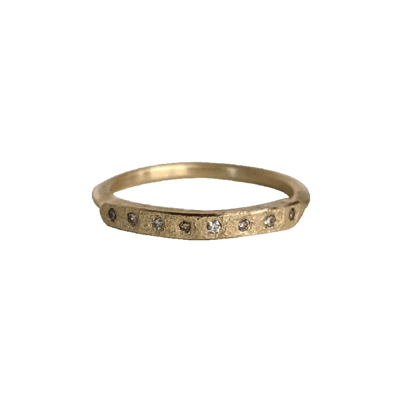 women affordable rings -Chrissy Stack Ring in Yellow Gold by Sasha Walsh