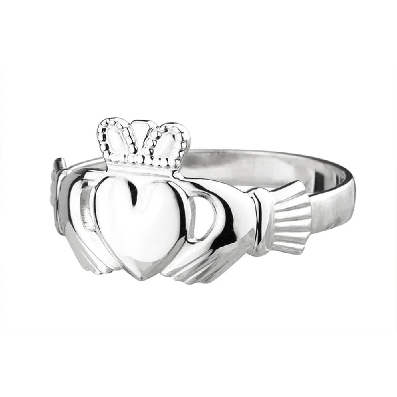 women eternity bands -Sterling Silver Claddagh Ring: Classic and Timeless