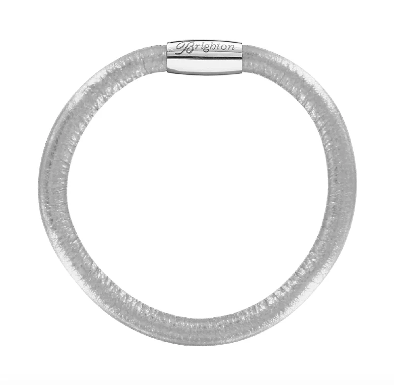 women vintage-style bangles -Woodstock Metallic Single Bracelet | Silver