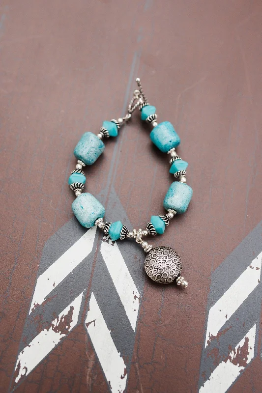 women crystal bracelets -Teal Dream Bracelet