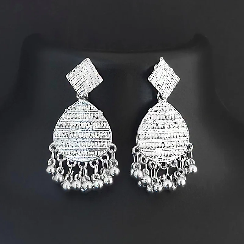 women luxury diamond earrings -Shubh Arts Oxidised Plated Dangler Earrings