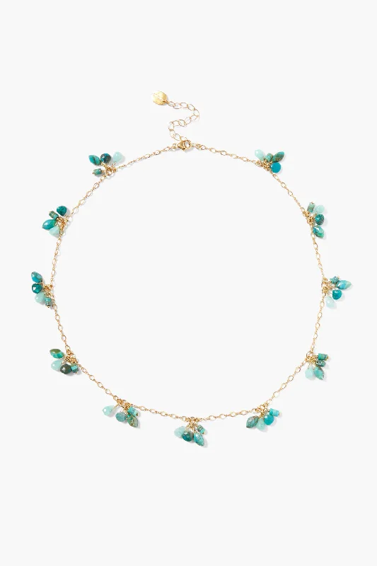 women unique necklaces -Hila Necklace Turquoise Mix