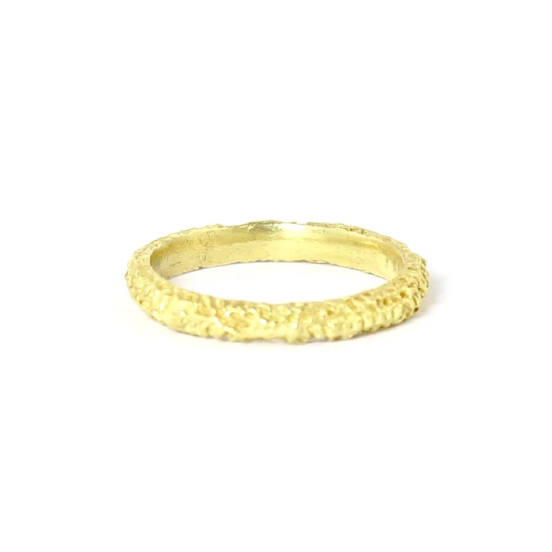 women anniversary diamond rings -18k Thin Spongy Band by Dahlia Kanner