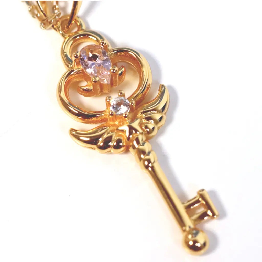 women vintage necklaces -Stella Key Pendant