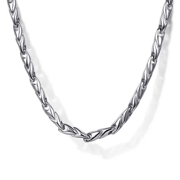 women art deco necklaces -Gabriel & Co. Sterling Silver Men's Chain Necklace