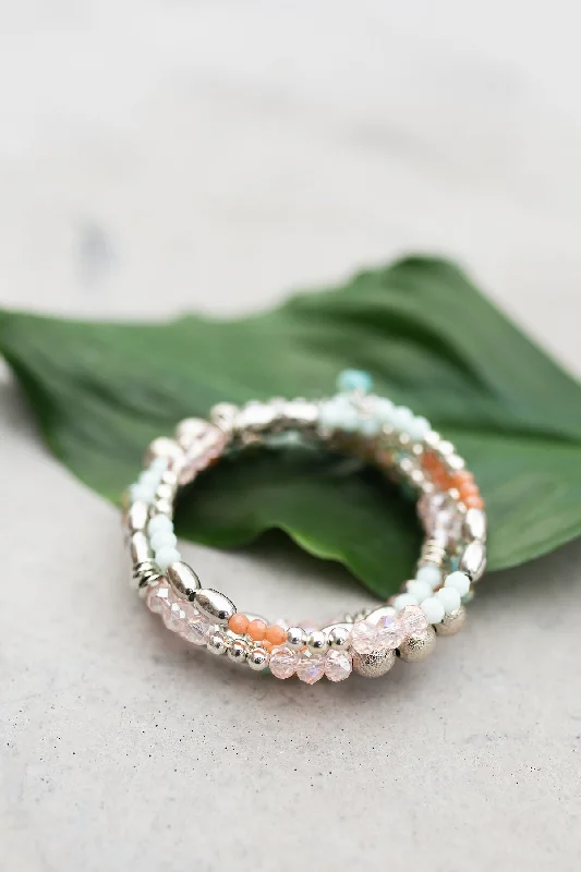 women heart-shaped bracelets -Mint to Be Wrap Bracelet